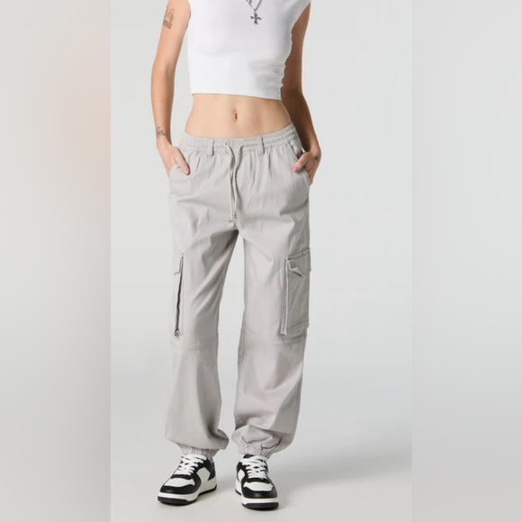 Urban Planet - Drawstring Knee Seam Cargo Jogger (BRAND NEW) - Picture 2 of 4